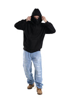 Zipper Hoodie In Black