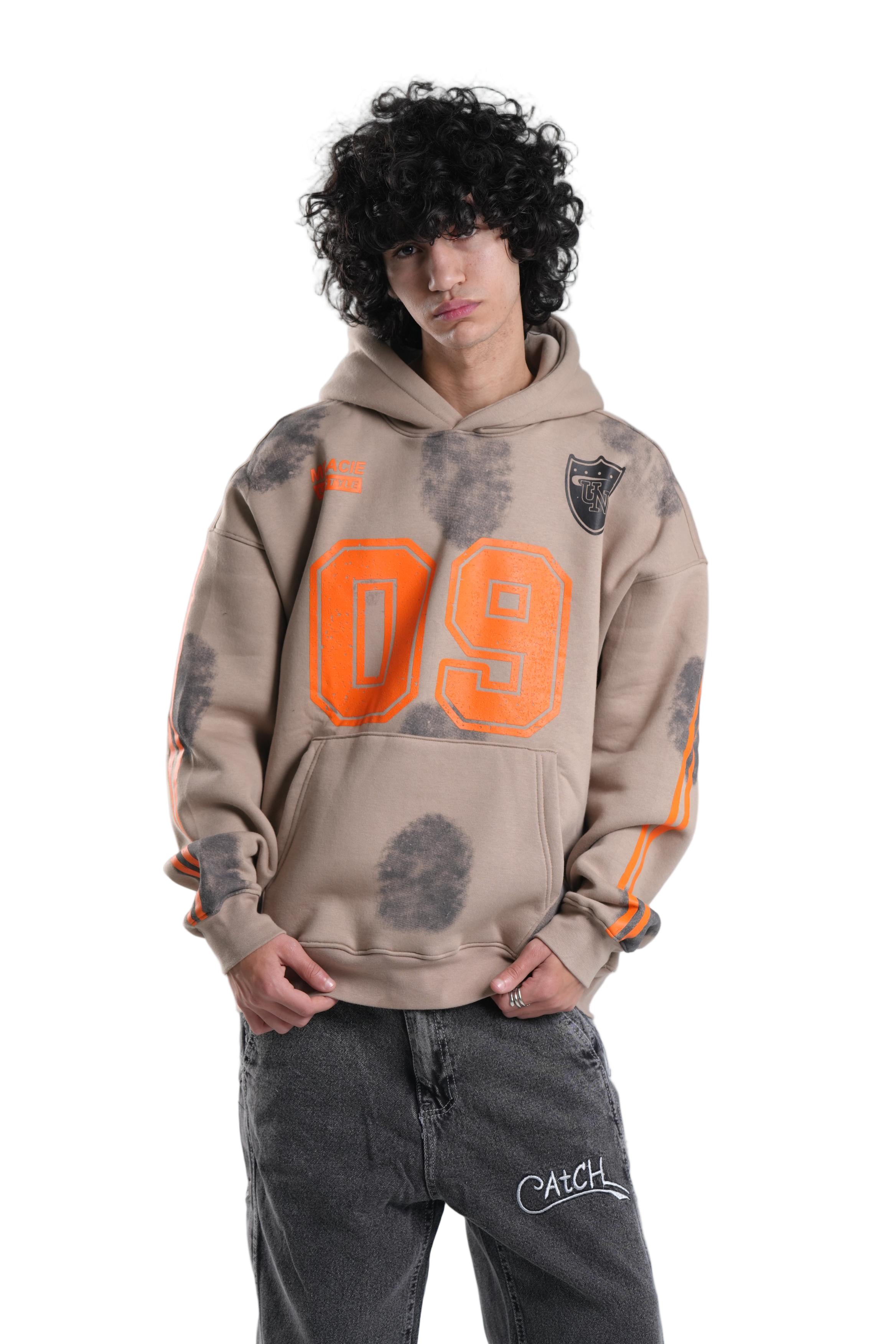 Hoodie OverSized Catch In Beige