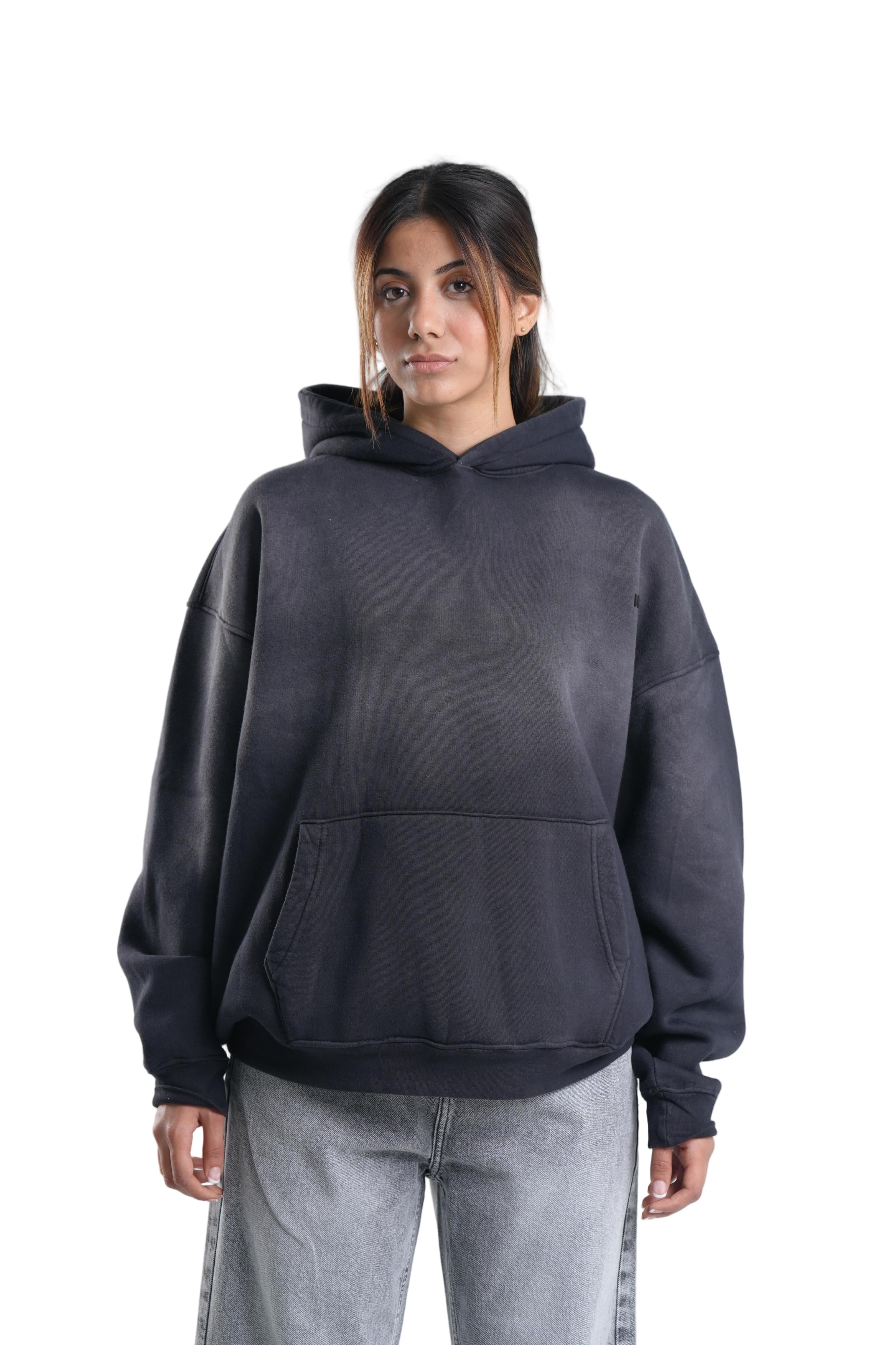 Tie-Die Catch Hoodie In Black