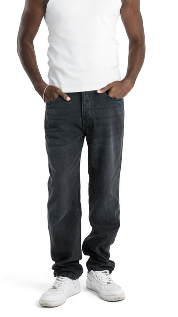 Washed Basic Black Slim Fit Jeans