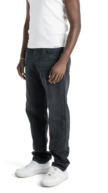Washed Basic Black Slim Fit Jeans
