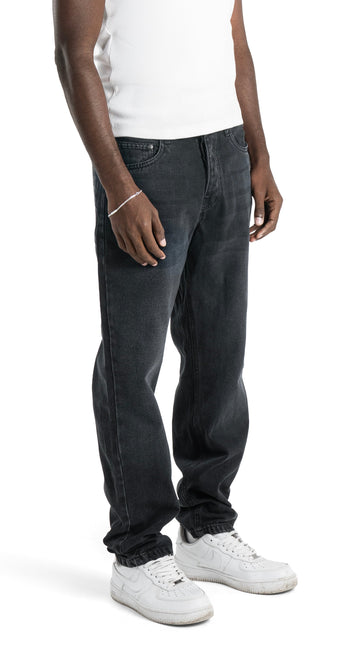 Washed Basic Black Slim Fit Jeans
