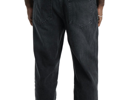 Washed Basic Black Slim Fit Jeans