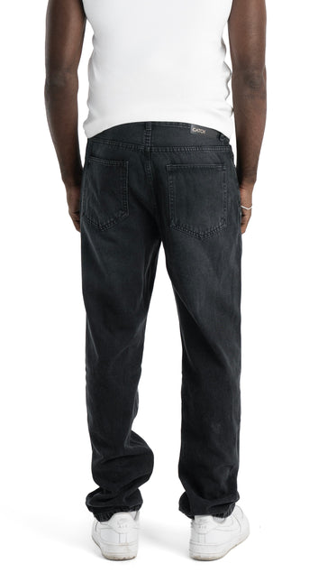 Washed Basic Black Slim Fit Jeans