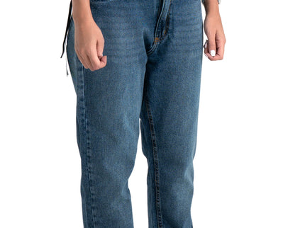 Washed Basic Navy Slim Fit Jeans