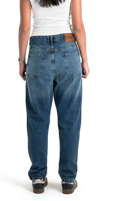 Washed Basic Navy Slim Fit Jeans