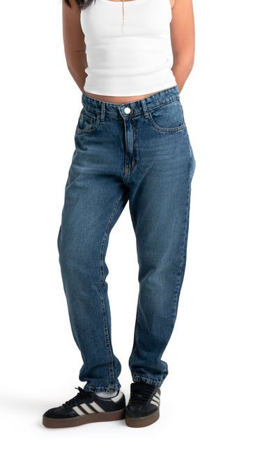 Washed Basic Navy Slim Fit Jeans
