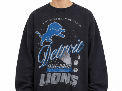 CATCH Detroit Lions Graphic Sweatshirt – Washed Black