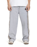 Light Grey Side-Striped Track Pants
