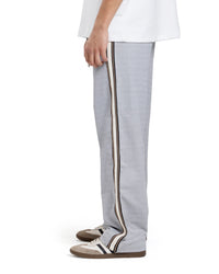 Light Grey Side-Striped Track Pants