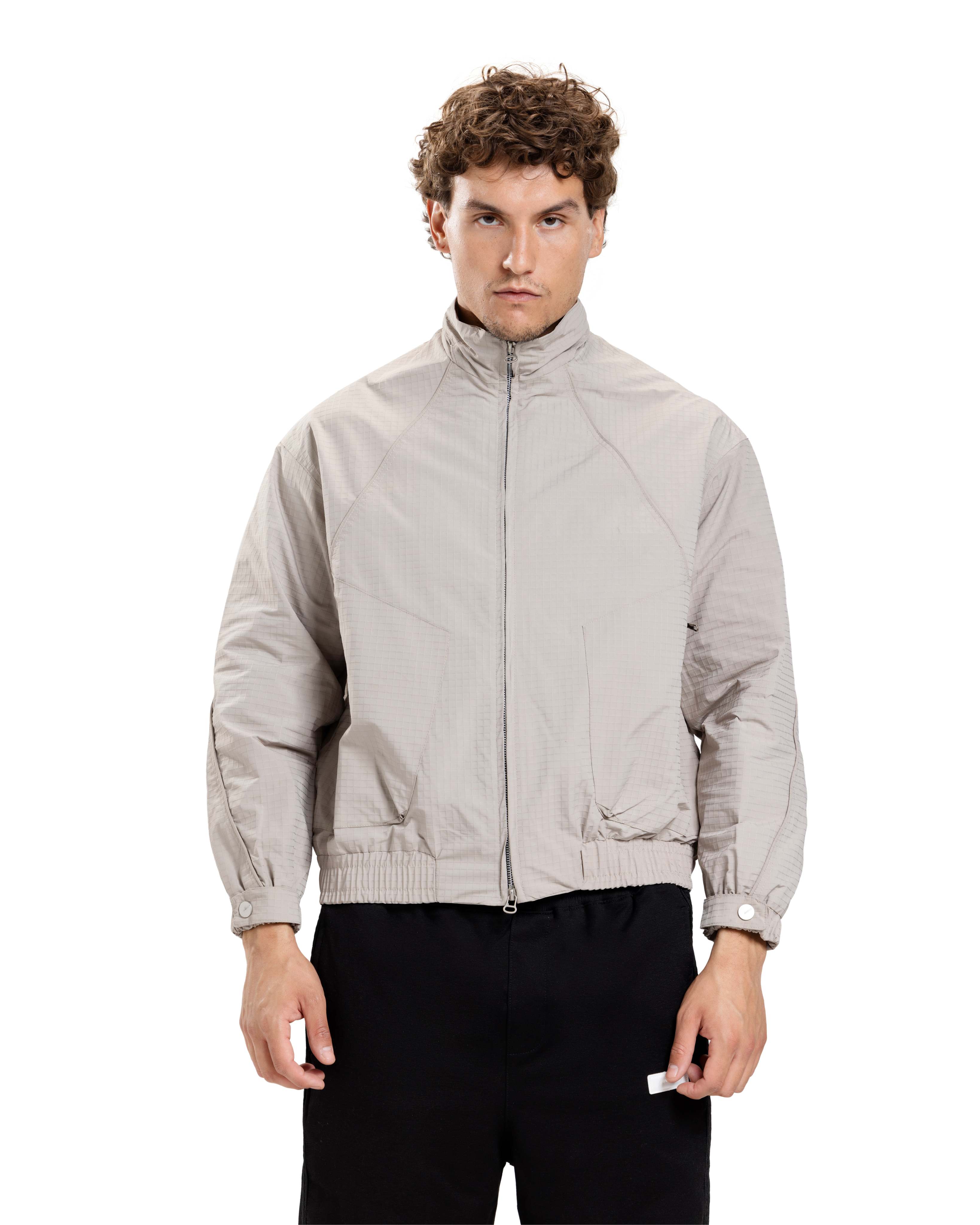 GRAY-CONTRAST TECHNICAL JACKET
