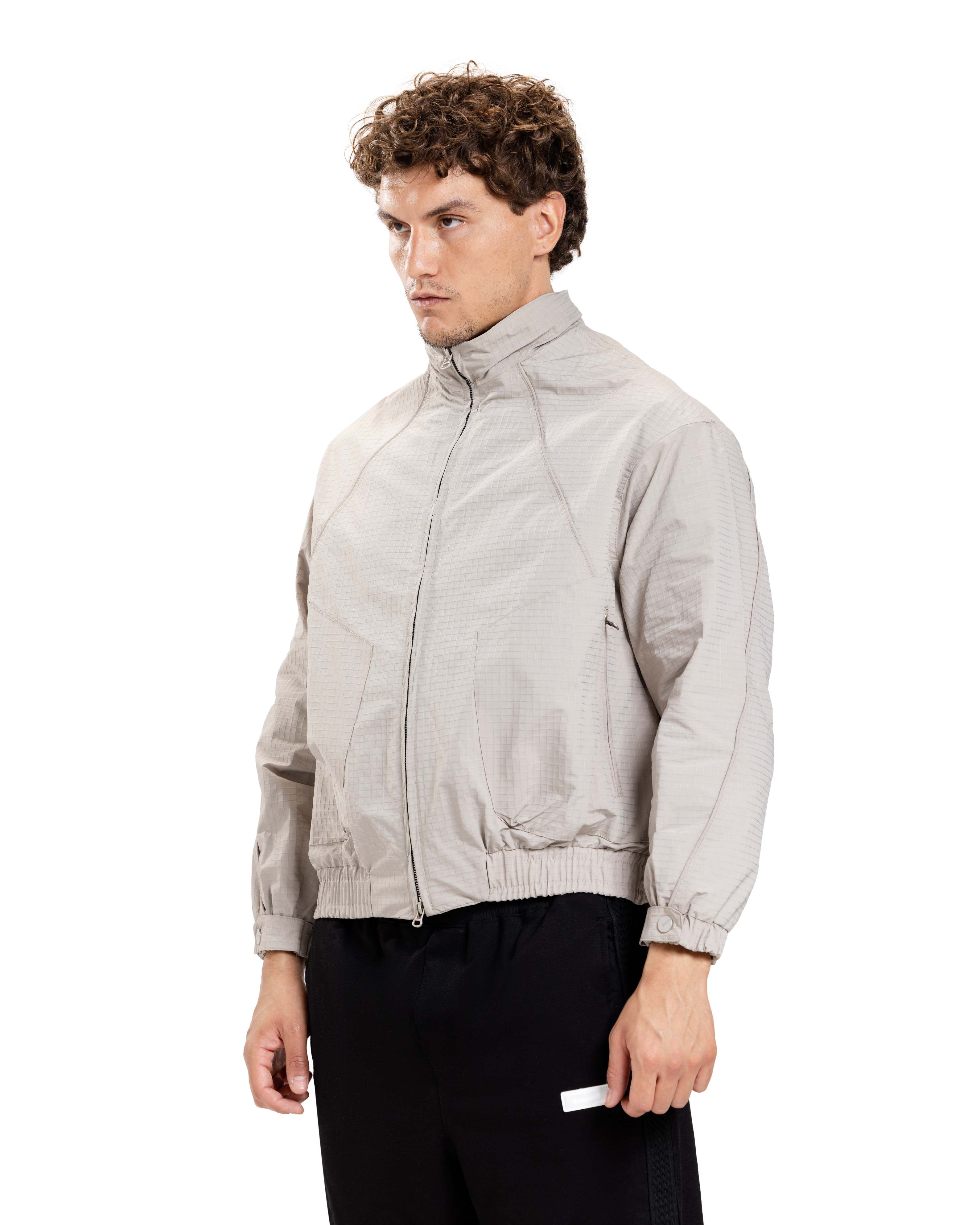 GRAY-CONTRAST TECHNICAL JACKET