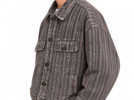 Vintage Stripe Washed Velvet Jacket