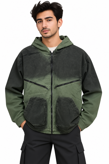 Shadow Fade Utility Hoodie Jacket