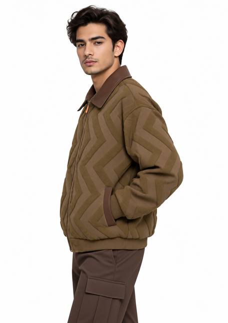 Shadow Chevron Quilted Jacket