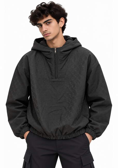 Monogram Jacquard Hooded Windbreaker