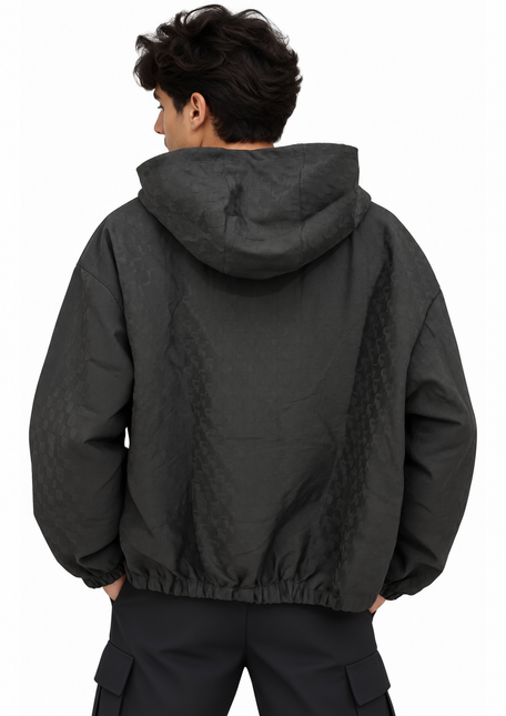 Monogram Jacquard Hooded Windbreaker