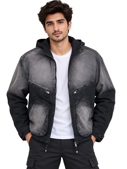 Shadow Fade Utility Hoodie Jacket