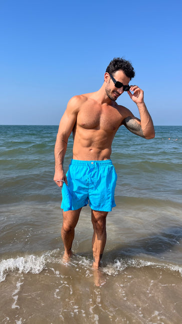 Catch Crinkle Texture Swim Shorts with Pouch