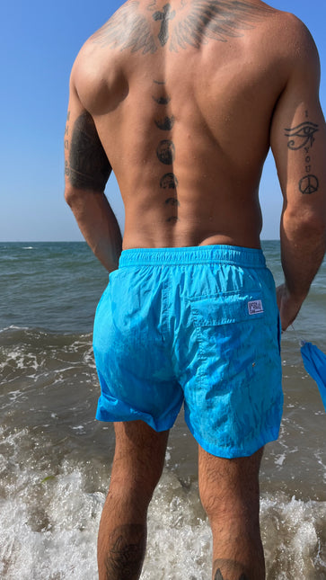 Catch Crinkle Texture Swim Shorts with Pouch