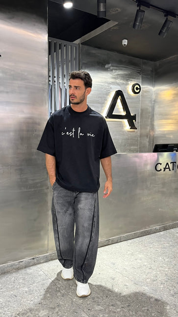 C’est La Vie Minimal Oversized Tee