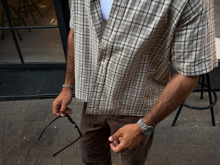Checked Box Short Sleeve Shirt