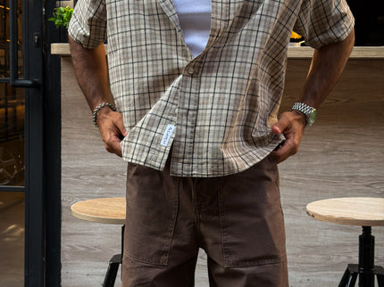 Checked Box Short Sleeve Shirt