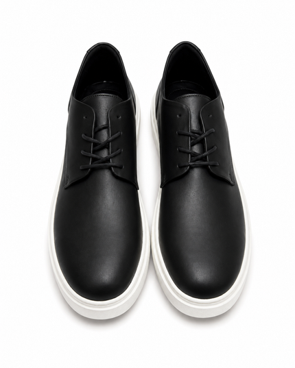 Minimal Black Platform Shoes