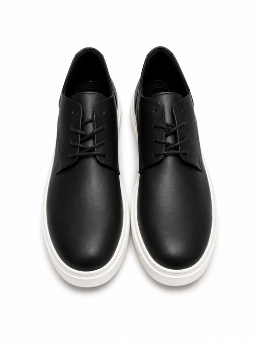 Minimal Black Platform Shoes