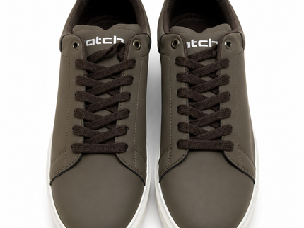 Brown Sneakers with Thick Sole