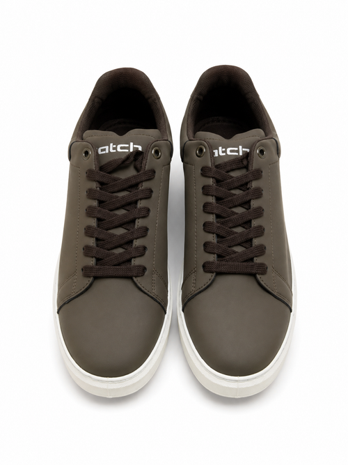Brown Sneakers with Thick Sole