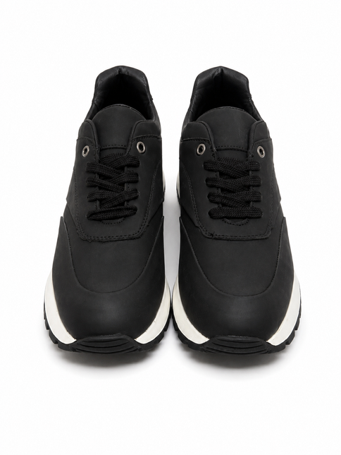 Black Sneaker White Sole
