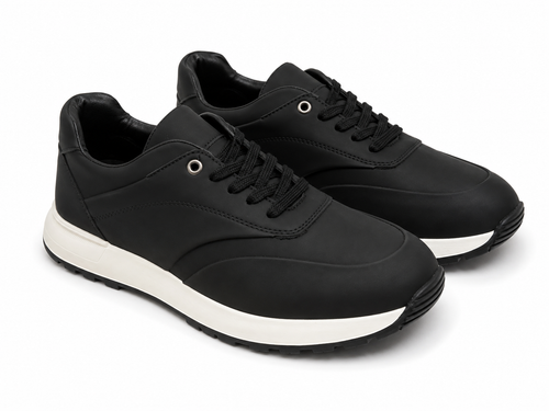 Black Sneaker White Sole