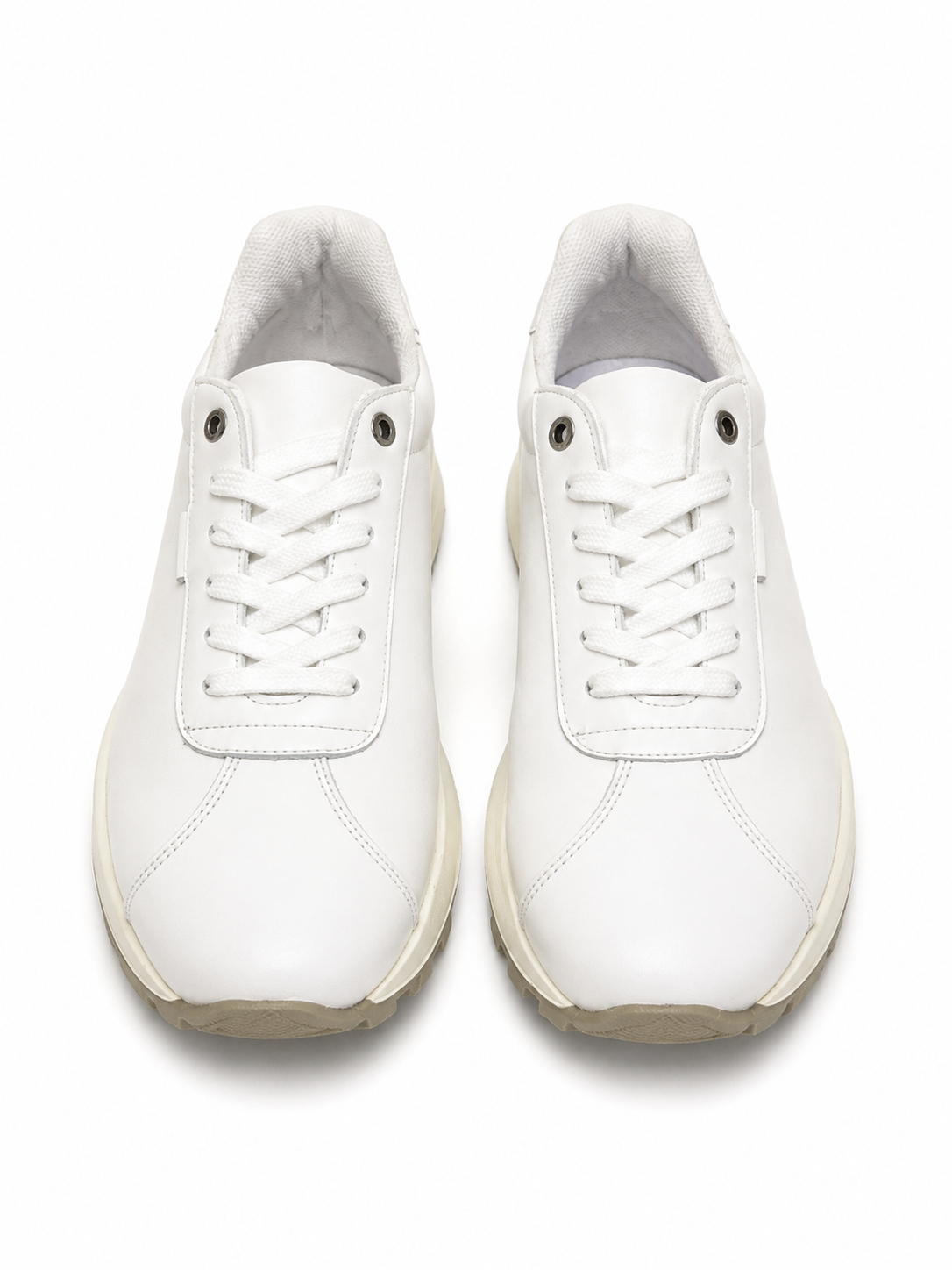 Minimal Lace-Up Casual Sneakers