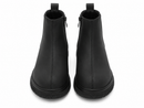 Black Leather Half Boot