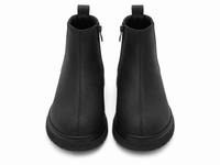 Black Leather Half Boot