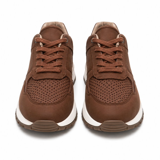 Brown Sneaker White Sole