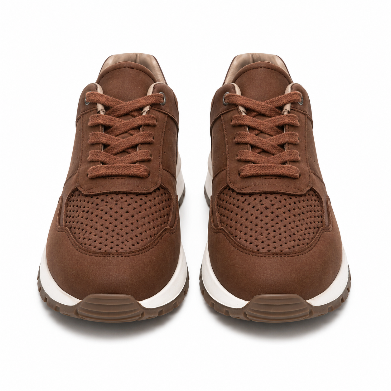 Brown Sneaker White Sole