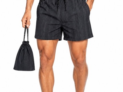 Catch Crinkle Texture Swim Shorts with Pouch