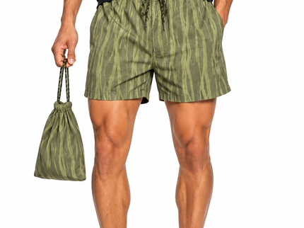 Catch Crinkle Texture Swim Shorts with Pouch