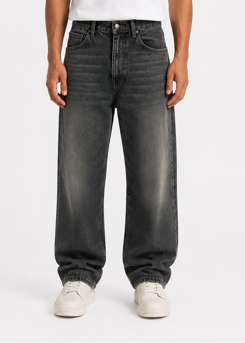 Relaxed Wide Leg Jeans