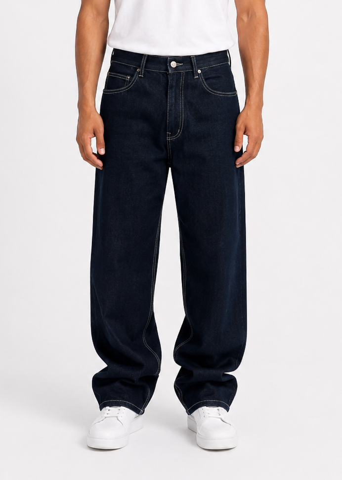 Relaxed Wide Leg Jeans