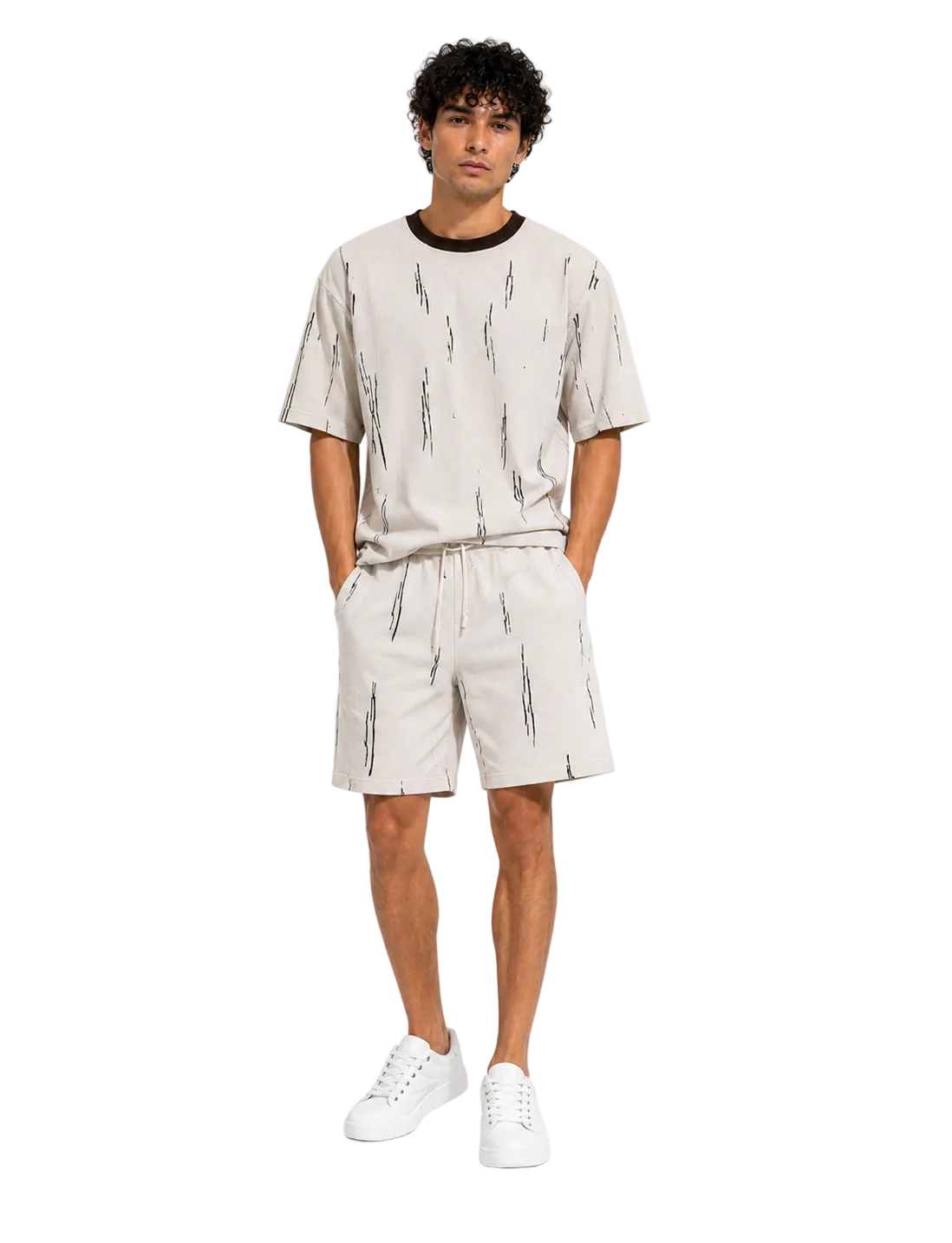Textured Printed Summer Set