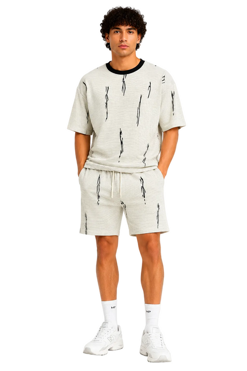 Textured Printed Summer Set