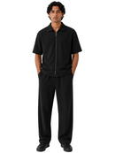 Ribbed Zip-Up Lounge Set