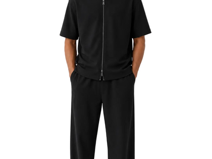 Ribbed Zip-Up Lounge Set