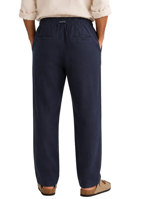 Linen Relaxed Straight Trousers