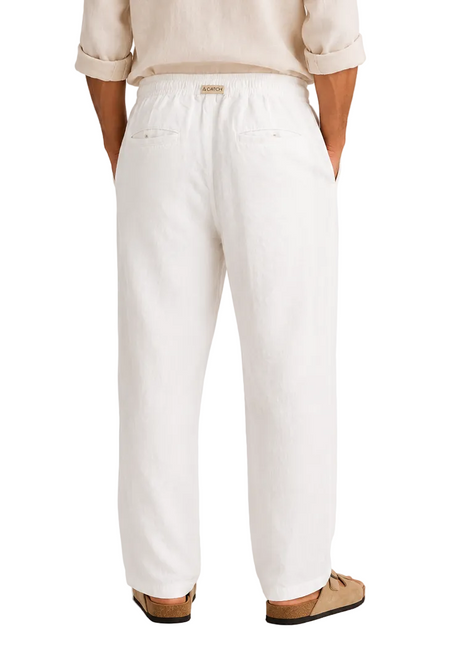 Linen Relaxed Straight Trousers