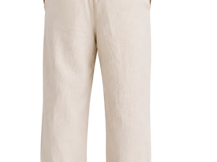 Linen Relaxed Straight Trousers