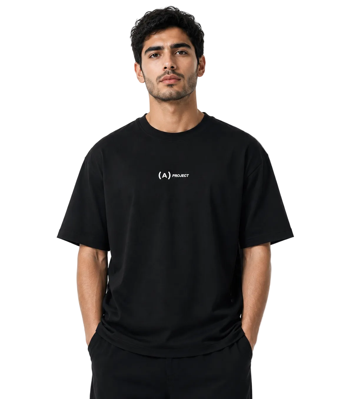(A) Project Essential Box Fit T-Shirt – Black